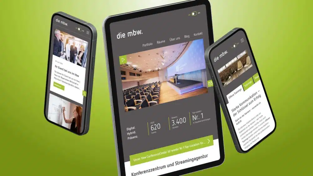 die mbw. - Webdesign für mbw Medienberatung der Wirtschaft GmbH in München