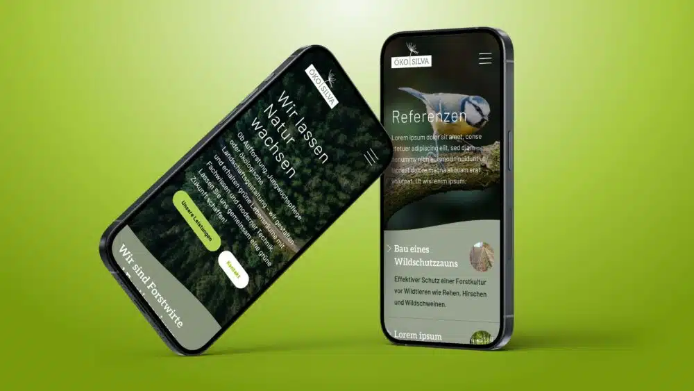 OekoSilva - Webdesign für Forstwirtschaftsunternehmen